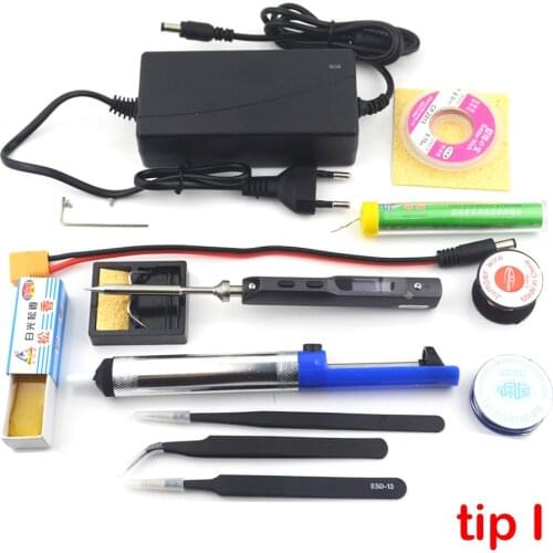 Original TS100 65W Mini Electric Soldering Iron Station Kit Digital LED Display Adjustable Temperature with Tip Power Supply