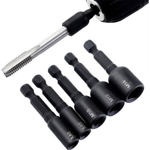 Tap Socket Collet Wrench M4-16 Machine Die Socket Adapter Hex Shank Square Driver Thread Screw Tapping Chuck for machine K0AA