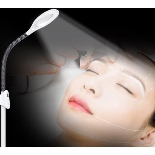LED Beauty Cold Light Household Magnifying Glass Lamp Shadowless Floor Tattoo Nail Eyelash Beauty Double Row LED Cold Light Lamp