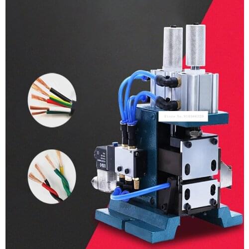 ZC-3F High Efficiency Pneumatic Stripping Machine Quality Multi-Core Sheathed Wire Twisting Machine Cable Peeling Machine 220V
