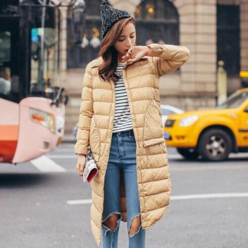 SEDUTMO Winter Oversize Duck Down Jackets Women Long Thick Warm Coat Autumn Casual Puffer Jacket ED1069