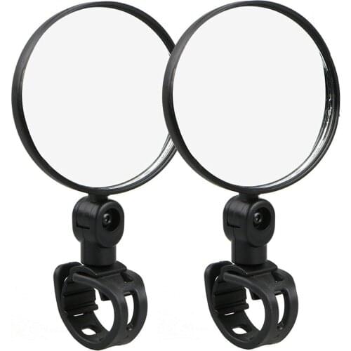 1 Pair Bicycle Motorcycle Handlebar Rearview Back Mirror Cycling Safety Gear Cycling Rear View Mirrors Adjustable
