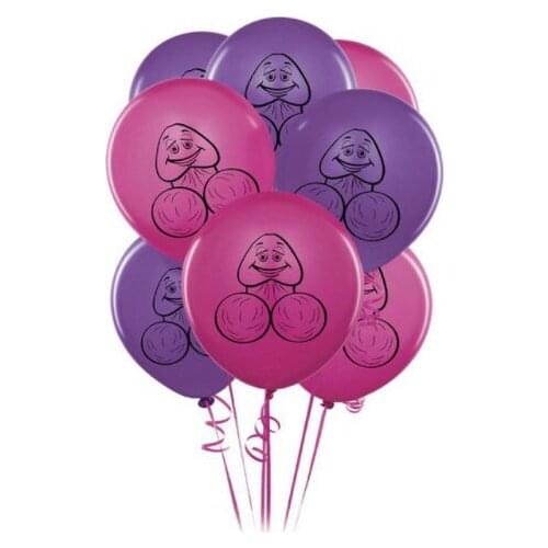 10pcs 12inch Latex Balloons Penis Balloons Single Night Party Decor Novelty Bachelorette Party Supplies