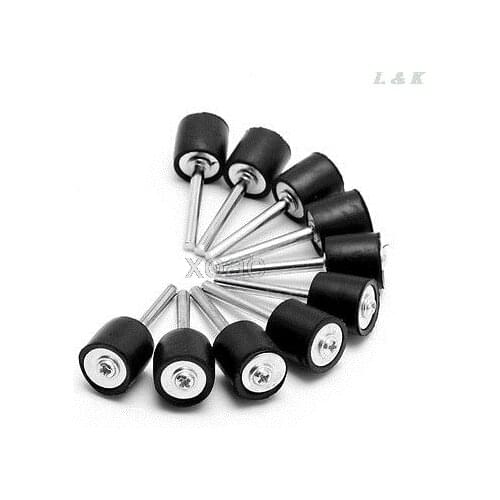 10Pcs Drum Rubber Mandrels 1/8" Shank Fit Sanding Sleeve for Dremel Rotary Tool 1/2" M05 dropship