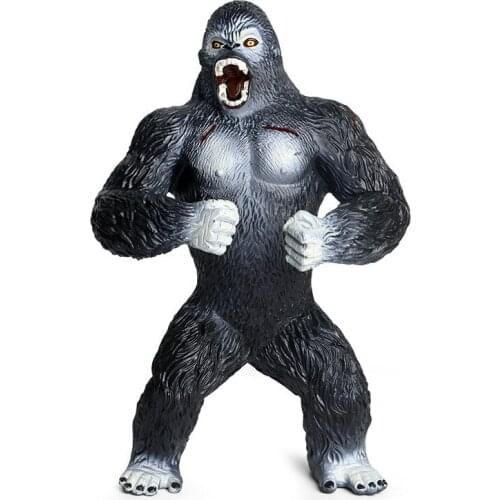 13*9*20CM Cognitive Simulation Static Animal Orangutan Model Plastic Animal Chimpanzee Wild Animal Toy Decoration