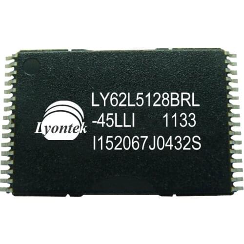 20pcs New Original LY62L5128BRL-45LLI 4M Low Power SRAM 512K x 8 sTSOP(32) 45ns 2.7 to 3.6V -40~85°C