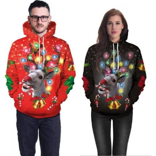 2021 Ugly Christmas Sweater Unisex Men Women Holiday Santa Elf Pullover Funny Men Women Jerseys sweater Autumn Winter Clothing