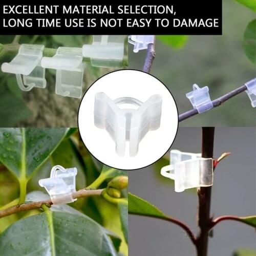 50 Pcs Reusable Garden Plant Stem Support Clips Gripper Vine Clips Fasteners Tomato Trellis Grafting Clips Tomato Gardening