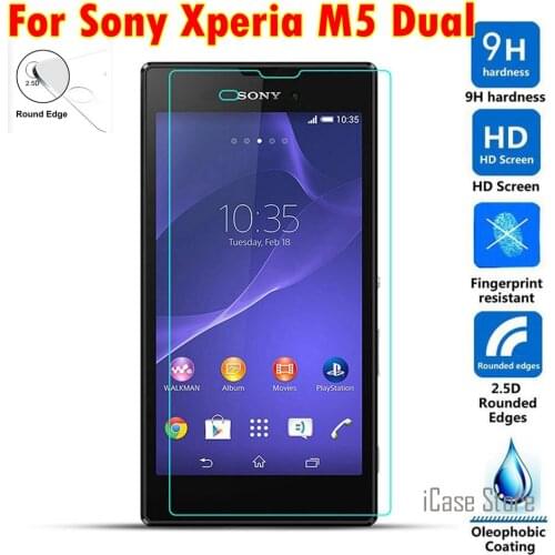 9H Premium Tempered Glass For Sony Xperia M5 Dual E5633 E5603 E5643 E5663 E 5633 5603 case Screen Protector Film FOR Sony M5