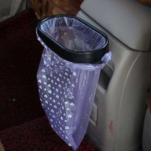 X7AE Car Organizer Trash Bag Rack Rubbish Bin Hanger Frame Garbage Bag Hanging Frame Bucket Universal Home Car