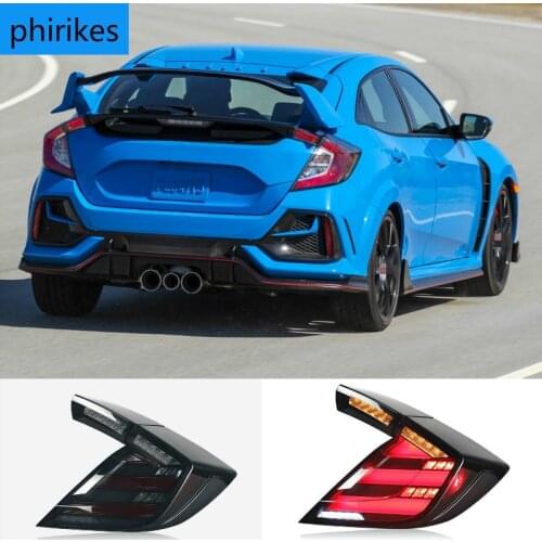 Car Styling for HONDA CIVIC X 10th Hatchback LED tail light CIVIC LED Rear Lamp DRL+Brake Trunk
