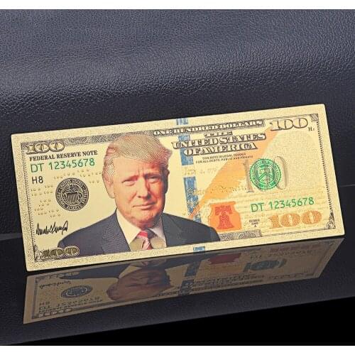 United States of America Gold999 Banknote Paper Money USD 100 5 1 Dollar Bill Collection Crafts Trump headshot Money Collection