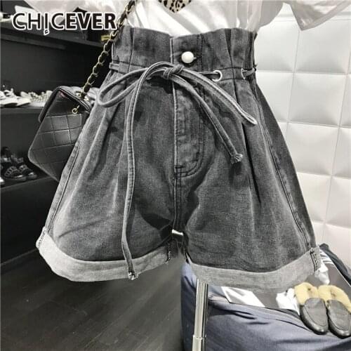 Женские завышенные шорты CHICEVER China At AliExpress