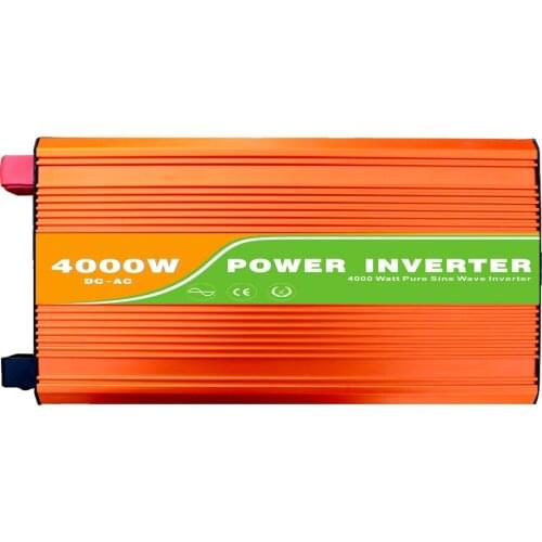 Digital 24VDC (21-30V) 4000W Off Grid Inverter to 100-240VAC Ouput, Peak Power 8000W Pure Sine Wave Solar Wind Inverter with USB