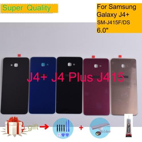 For Samsung Galaxy J4+ J4 Plus J415 Housing Back Cover Case Rear Battery Door Chassis SM-J415F/DS Housing Replacement