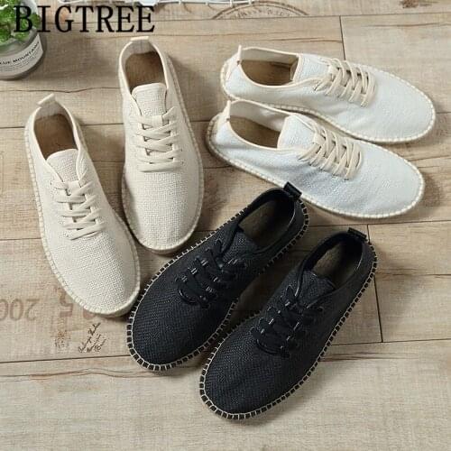 Espadrilles Men White Shoes Men Casual Breathable Canvas Shoes Men 2020 Fashion Shoes Zapatillas Hombre Tenis Masculino Adulto