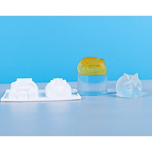 NOT AS LONG DIY Epoxy Mold Cute 2 Pig Rabbit Silicone Resin Mold New Product Creative Handmade Jewelry Gift