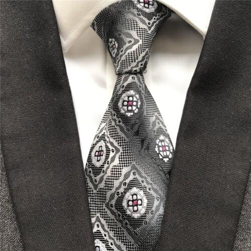 10 cm Unique Design Mens Ties Jacquard Woven Neck Tie Classic Paisley Corbata Neckties