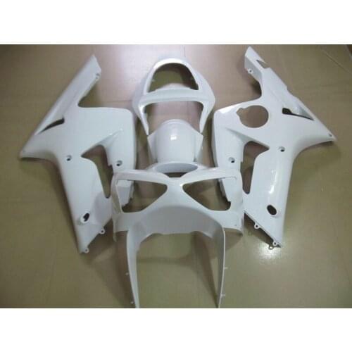 Injection molding Fairing kit for Kawasaki NINJA ZX6R 2003 2004 ZX-6R 03 04 all white high grade fairings set HK11