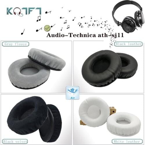 KQTFT flannel 1 Pair of Replacement Ear Pads for Audio-Technica ath-sj11 Headset EarPads Earmuff Cover Cushion Cups