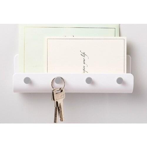 Key Hanger Holder Storage Wall Hook Rack DIY Organizer Shelf Hanging Hooks Mount Rack Home Decor