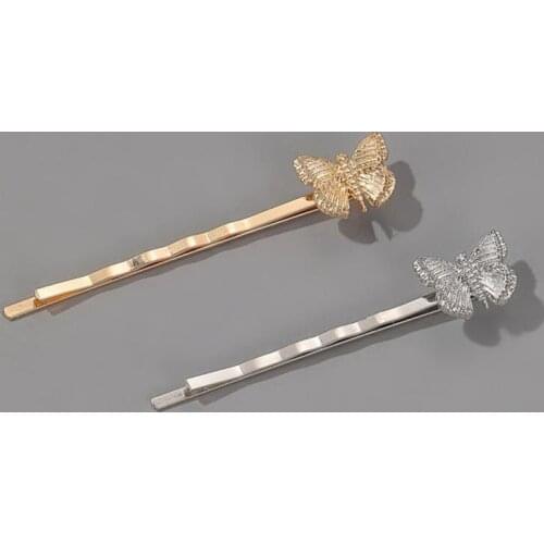 Butterfly metal Hairpin Side Bangs Hair Clip Barrette Headwear Accessory Butterfly hairpin fashion jewelry gift for women