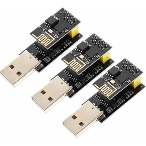 Esp-01 Wireless Transceiver Module With Usb To Esp8266 Esp01 Adapter For Arduino Uno R3 Mega2560 Nano Raspberry Pi