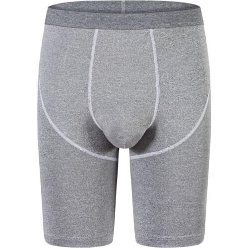 Mens underwear lengthened high waist boxers casual sports underwear breathable sweat absorption