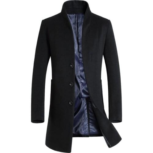 2019 mens casual mens long coat