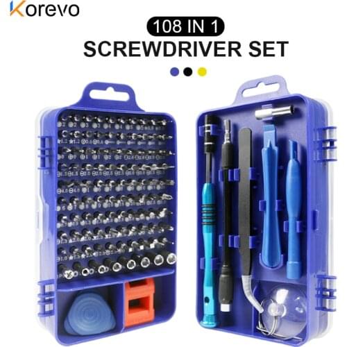 Precision Screwdriver Set 108 In 1 Screw Driver Bit Set Repair Tools Magnetic Torx Bits For Laptops Phone Watch Tablet Hand Tool