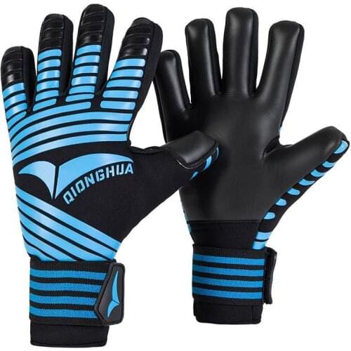 Professional New Kids Mens Goalkeeper Gloves Thick Latex Football Without Finger Protection Keeper Gloves Goalie Training Gloves