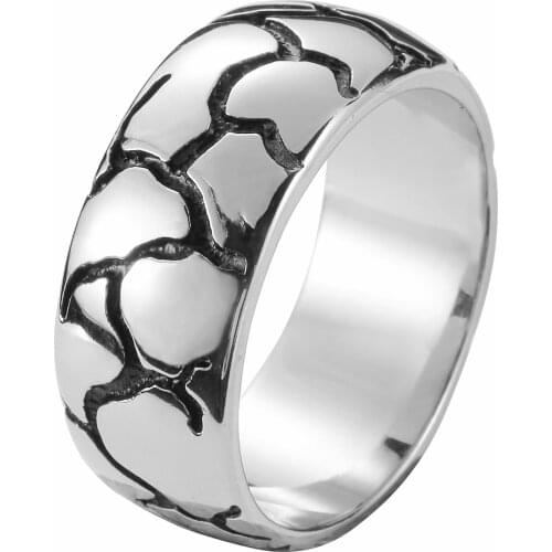 Drop Ship 7-12 Classic Tire Fashion 316L Stainless Steel Party Snake Ring