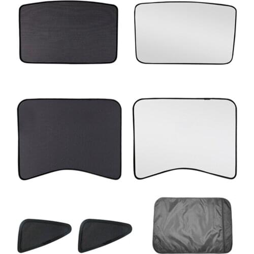 Car Sun Shades Upgrade Glass Roof Sunshade for Tesla Model 3 Front Rear Sunroof Windshield Skylight Blind Shading Net