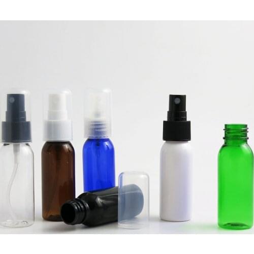 50 x 30ml Light Weight Plastic Perfume Bottle 30cc Round Shoulder Plastic Atomizer 1oz Cute Mist Sprayer Fragrance Container