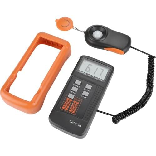 High Accuracy Professional Digital Light Meter 0.1~200,000Lux LX1330B With Data Hold And Peak Reading Hold Function