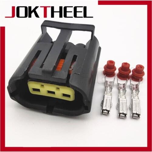 1/5/10/20/40 sets black AMP 3 Pin way female econoseal electrical Multi connector auto plug Waterproof socket for car 344273-1