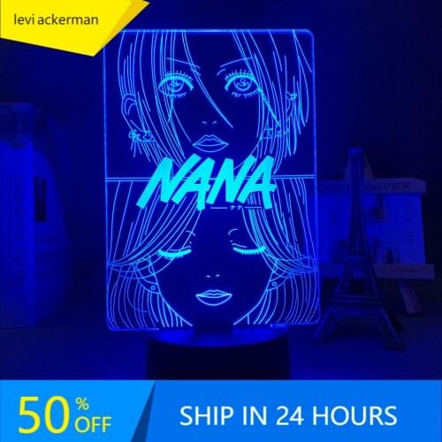 3d Light Anime Nana for Childrens Bedroom Decoration Night Light Manga Gift Room Decor Table Led Night Lamp Nana