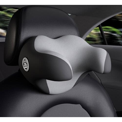 Car Headrest Pillow Memory Foam Interior Auto Pillows Head Neck Protector Soft Cushion Pillow for Man Kids Travel Rest Accessory