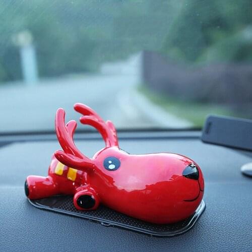 Car Ornament Safe Journey Wish Deer Toy Home Office Auto Interior Dashboard Decoration Car-styling Accessories Fashion Gifts