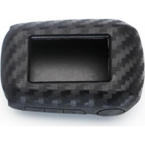 Carbon Fiber Starline A92 scase for russian version starline A92 A94 A64 Key Case Keychain lcd two way car remote