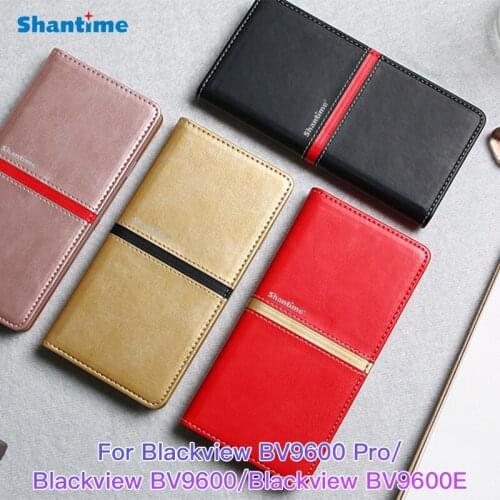 Leather Wallet Phone Case For Blackview BV9600 Pro Flip Case For Blackview BV9600 Blackview BV9600E Case Silicone Back Cover