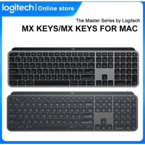 Logitech MX Keys/MX KEYS FOR MAC Wireless Bluetooth Keyboard Multi-Device Easy-Switch Full size Keyboard For Windows, Linux, mac