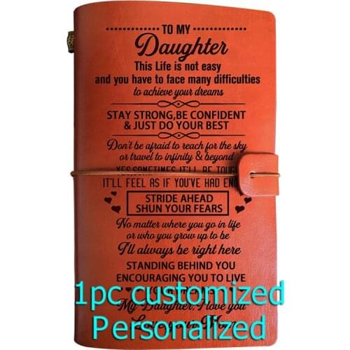 Engraved Leather journal personalized gifts to my husband BJ297 Customized Notebook A5 Dropshipping Supplier US Store Diary