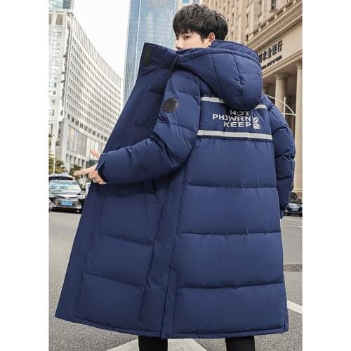 2021 Teens New Winter Mens Down Jacket Stylish Male Down Coat Thick Warm Man Clothing Brand Mens Apparel Warm Parka