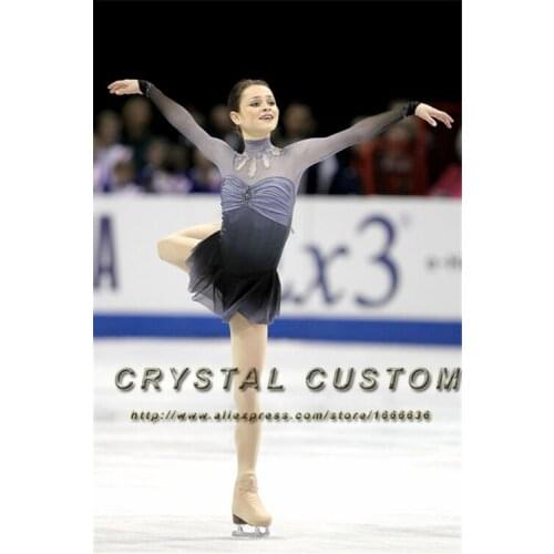 Custom Girls Ice Figure Skating Dress Graceful New Brand Kids Skating Dresses Competition DR3444