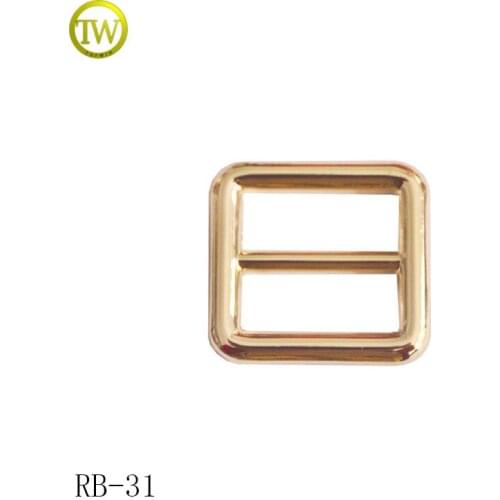 RB31 custom gold handbag slider buckle metal adjustable buckle for bag accessories