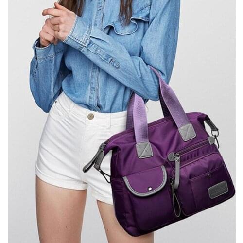 Multiuse Women Waterproof Handbag Nylon Tote Travel Messenger Crossbody Bags For Women Bolsa Feminina Top-Handle Shoulder Bag