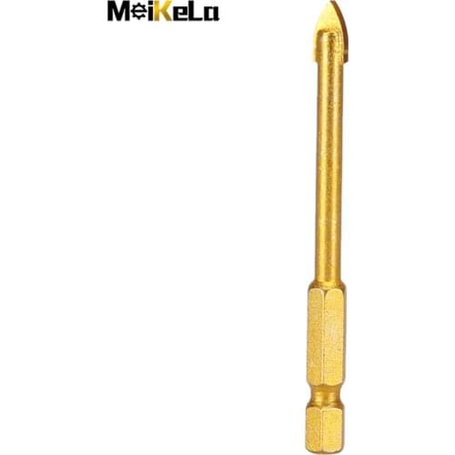 MeiKeLa 7Pcs Hexagonal Shank Triangular Head Bits for Wood Metal Glass Electric Hand Drill