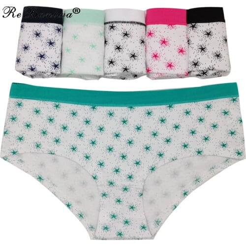 Sexy Panties For Women Cotton Underwear Ladies Soft New Lingerie Female Underpants Breathable Briefs Printed Pantys 10 pcs/set
