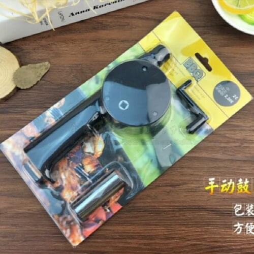 Outdoor Cooking BBQ Fan Air Blower For Barbecue Fire Bellows Hand Crank Tool Picnic Camping